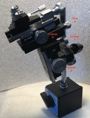 NARISHIGE MD-4 dual tool holder/alignment MICROMANIPULATOR with magnetic stand